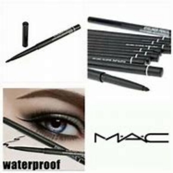 New MAC retractable waterproof black eyeliner 6 pieces pencil​ - Picture 1 of 3